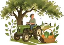 Ferme du Grand Chêne au fond du Lac